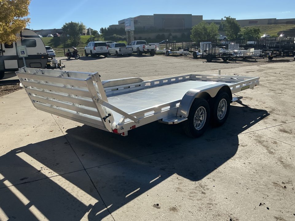 New 2027 Aluma 8016TA-EL-BT-RTD Utility Trailer