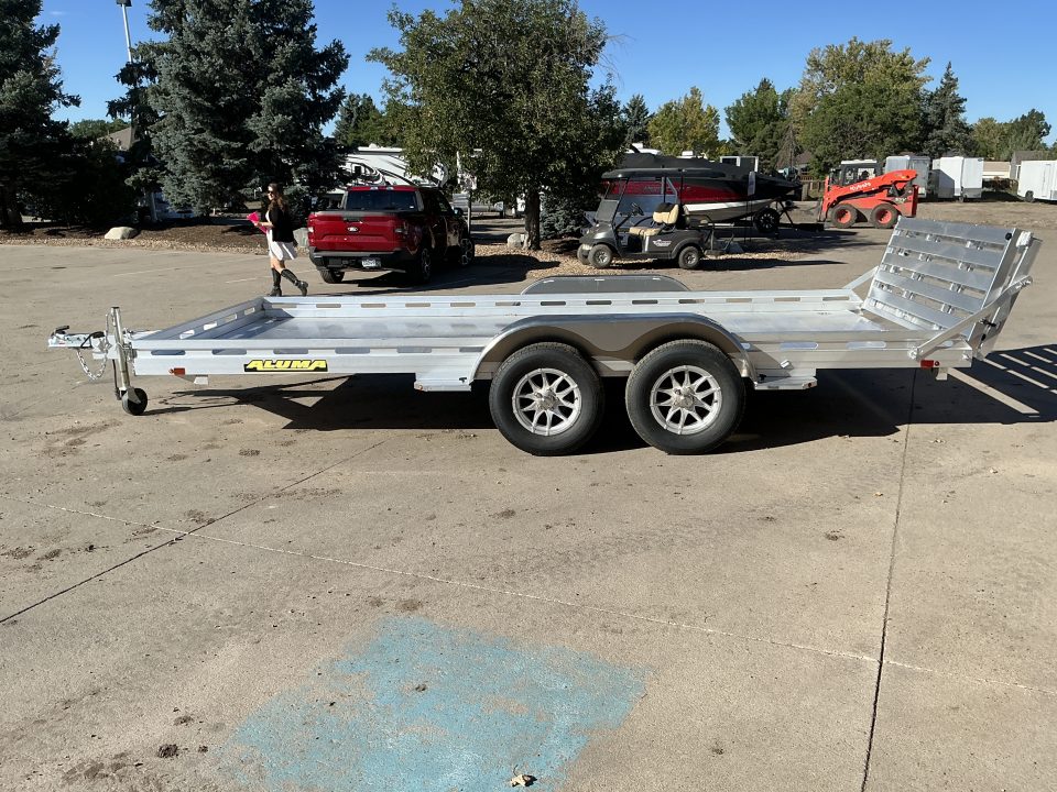 New 2027 Aluma 8016TA-EL-BT-RTD Utility Trailer