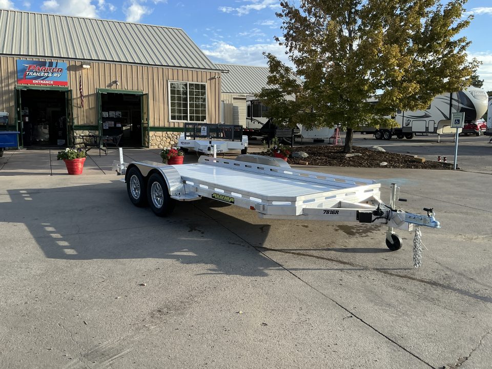 New 2027 Aluma 7816TA-EL-R-RTD Utility Trailer
