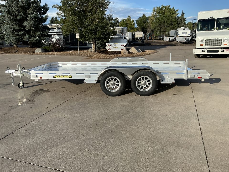 New 2027 Aluma 7816TA-EL-R-RTD Utility Trailer