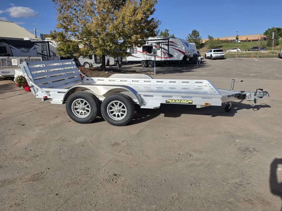 New 2027 Aluma 8012TA-EL-BT-RTD Utility Trailer
