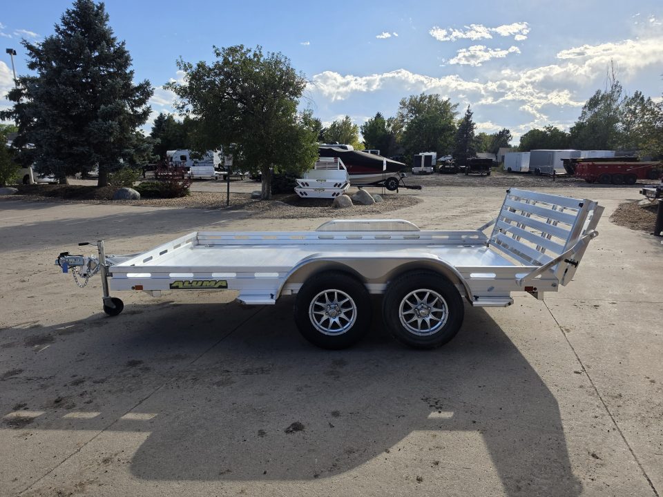 New 2027 Aluma 8012TA-EL-BT-RTD Utility Trailer