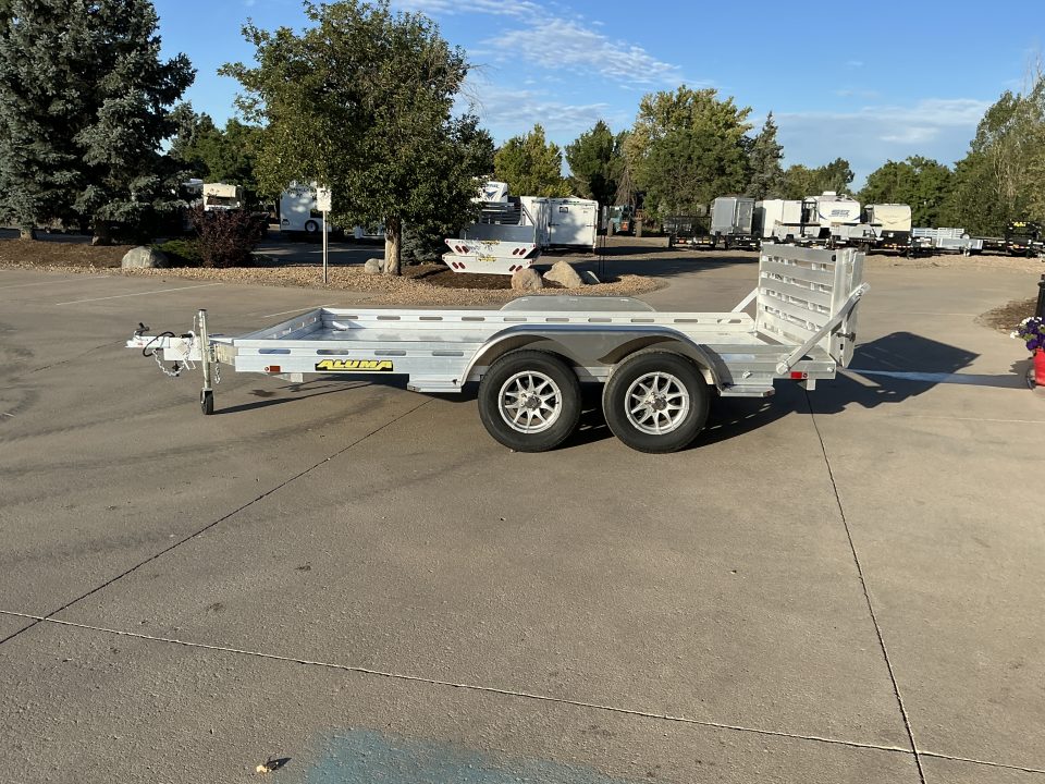 New 2027 Aluma 8012TA-EL-BT-RTD Utility Trailer