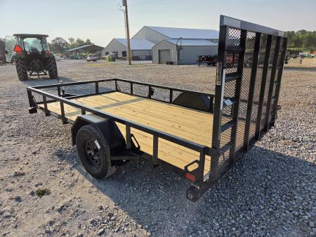 New 2027 Load Trail 77X12 SINGLE 3.5K TUBE TOP UTILITY W/4' SPRING GATE