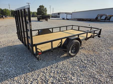 New 2027 Load Trail 77X12 SINGLE 3.5K TUBE TOP UTILITY W/4' SPRING GATE