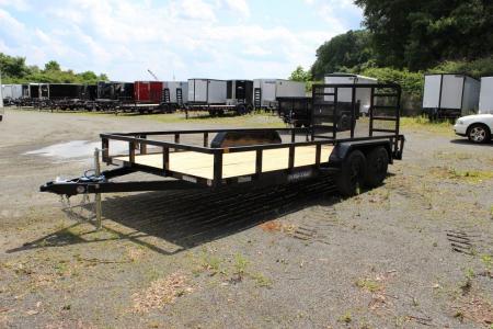 New 2027 Sure-Trac 7x16 Tube Top Utility Trailer
