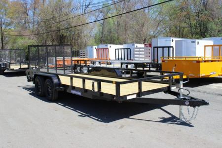 New 2027 Sure-Trac 7x18 Tube Top Utility Trailer