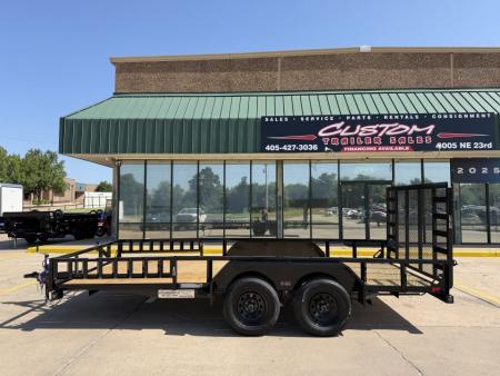 New #388956 2027 LOAD TRAIL UE 16 X 83 TANDEM AXLE UTILITY W/ RAMP GATE 7K