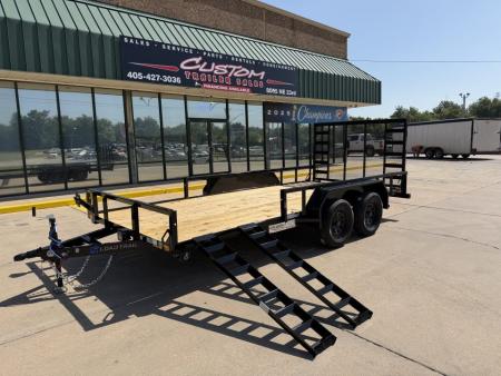 New #388956 2027 LOAD TRAIL UE 16 X 83 TANDEM AXLE UTILITY W/ RAMP GATE 7K
