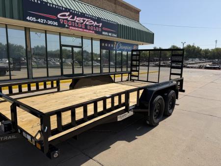 New #388956 2027 LOAD TRAIL UE 16 X 83 TANDEM AXLE UTILITY W/ RAMP GATE 7K