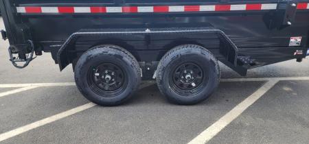 New 6 x 10 Sure-Trac Low-Pro Single Ram Dump Trailer 7k **w/Ramps & Stab Jacks