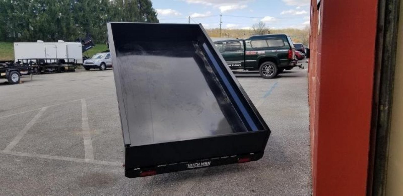 New 4.5 x 8 Sure-Trac Single Ram Utility Dump Trailer 3k