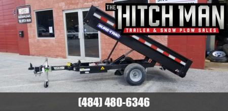 New 4.5 x 8 Sure-Trac Single Ram Utility Dump Trailer 3k