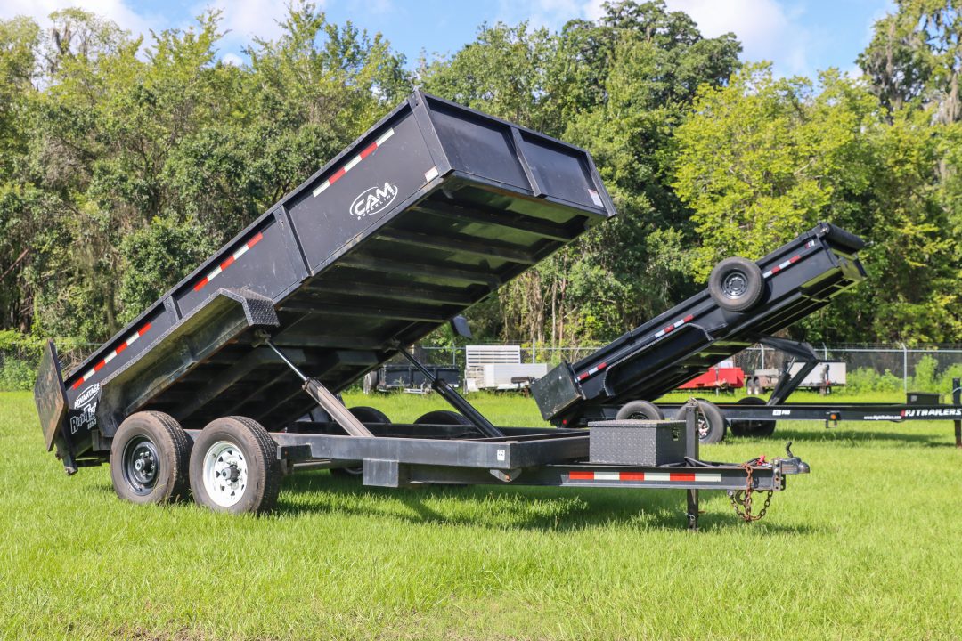 Used 2018 7X14 Cam Superline Dump Trailer