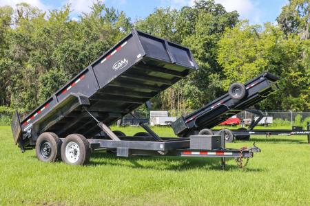 Used 2018 7X14 Cam Superline Dump Trailer
