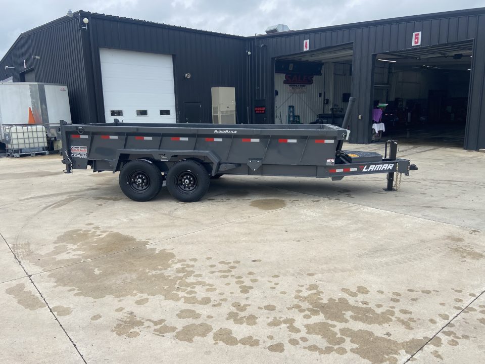 New Lamar 83"X16' Dump Trailer