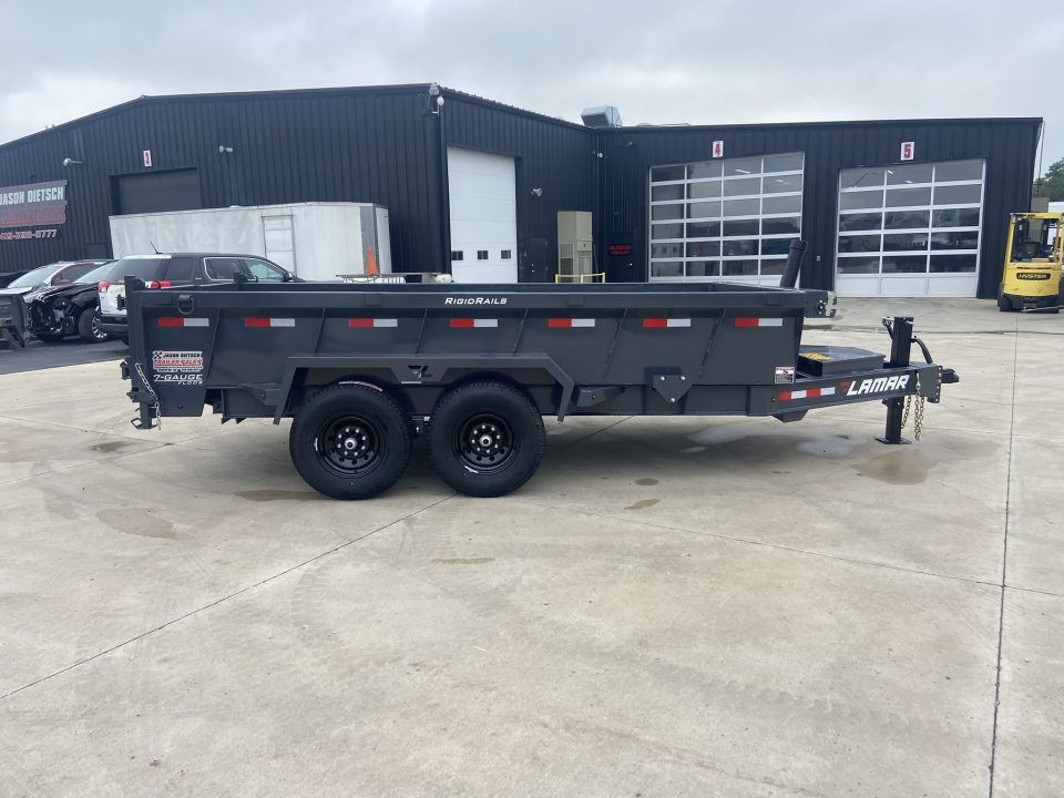 New Lamar 83"X14' Dump Trailer
