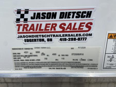New United Trailers UXT-8.5X16 Contractor