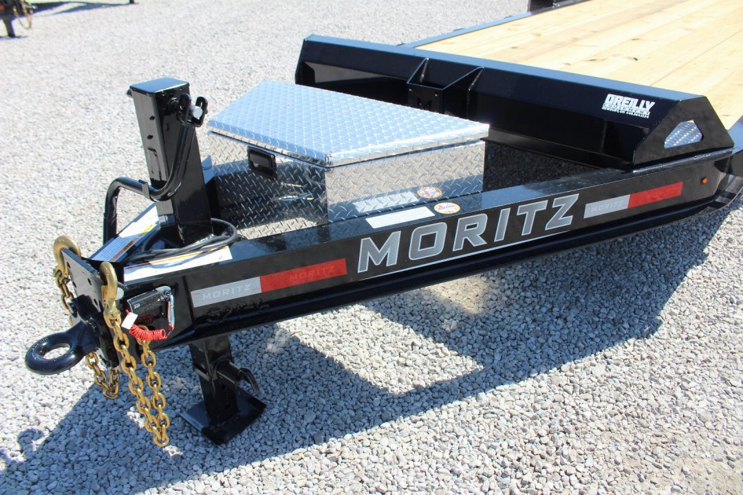 New 2027 Moritz 7' x 22' Low Pro - Aluminum Ramps - Equipment Trailer - 16000# GVW