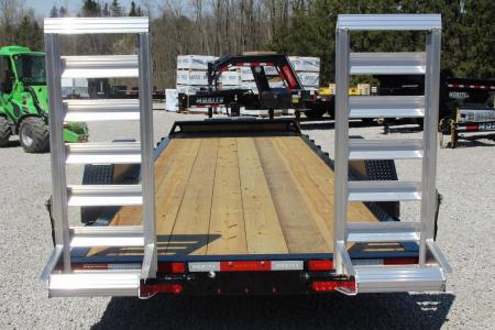 New 2027 Moritz 7' x 22' Low Pro - Aluminum Ramps - Equipment Trailer - 16000# GVW