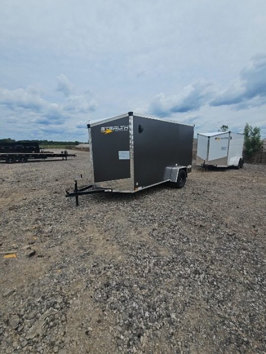 New 6x12 Single Axle Cargo / Enclosed Trailer W/ Ramp Door