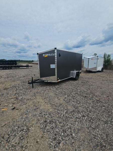 New 6x12 Single Axle Cargo / Enclosed Trailer W/ Ramp Door