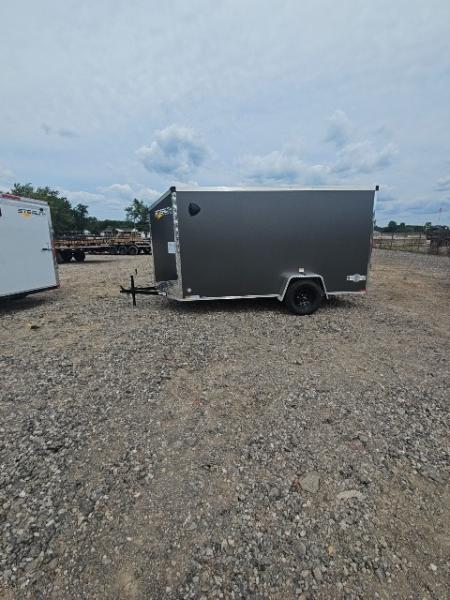 New 6x12 Single Axle Cargo / Enclosed Trailer W/ Ramp Door