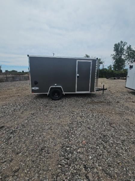 New 6x12 Single Axle Cargo / Enclosed Trailer W/ Ramp Door