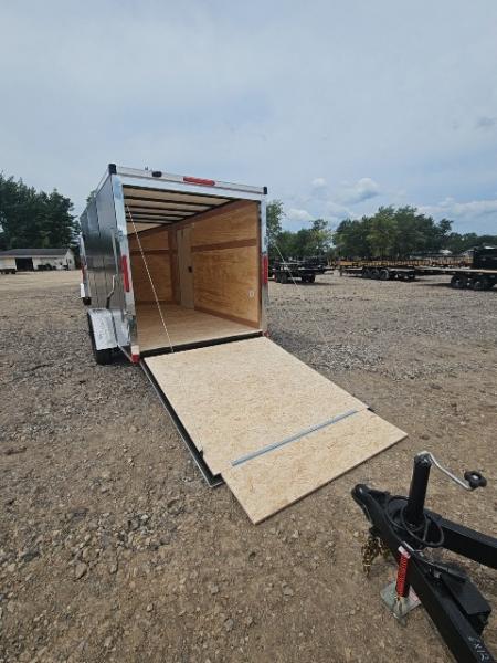 New 6x12 Single Axle Cargo / Enclosed Trailer W/ Ramp Door