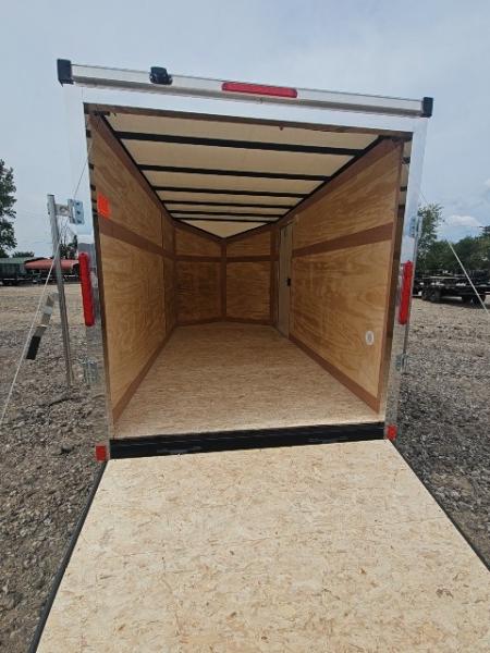 New 6x12 Single Axle Cargo / Enclosed Trailer W/ Ramp Door