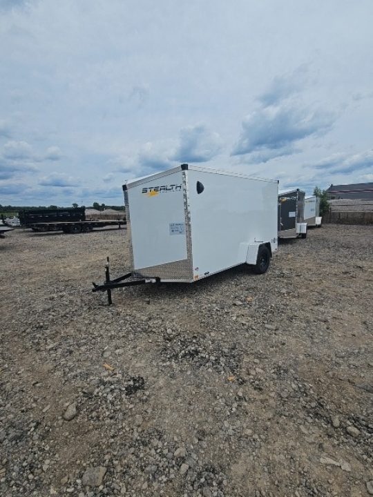 New 6x12 Single Axle Cargo / Enclosed Trailer W/ Ramp Door