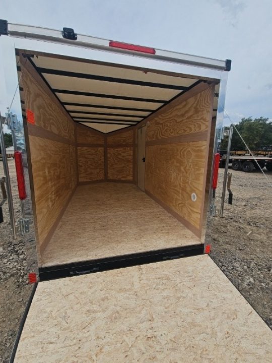 New 6x12 Single Axle Cargo / Enclosed Trailer W/ Ramp Door