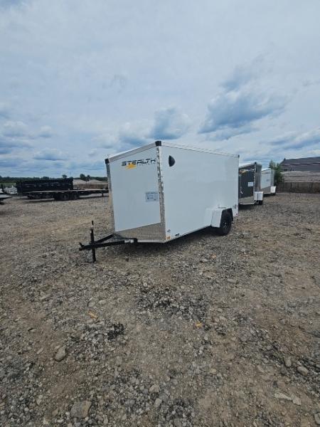 New 6x12 Single Axle Cargo / Enclosed Trailer W/ Ramp Door