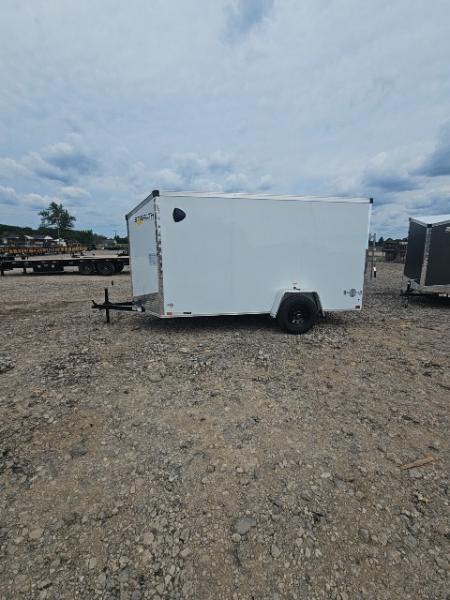 New 6x12 Single Axle Cargo / Enclosed Trailer W/ Ramp Door
