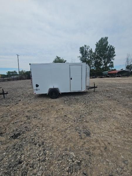 New 6x12 Single Axle Cargo / Enclosed Trailer W/ Ramp Door