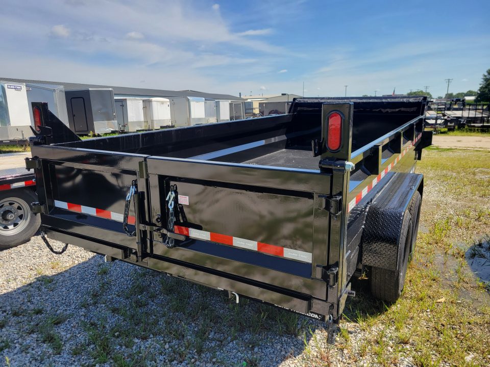 New 2027 Sure-Trac 7x16 HD Low Profile Scissor 14K Dump Trailer