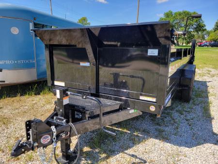 New 2027 Sure-Trac 7x16 HD Low Profile Scissor 14K Dump Trailer