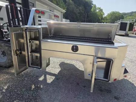 New Martin Truck Bodies Aluminum Gooseneck Service Body SRW 6.5' GMC / Chevy / Ford SMOOTH APPEARANCE
