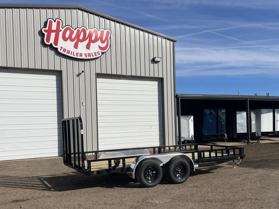 New 2027 PJ 83"x16' Tandem Axle Utility Trailer - UL
