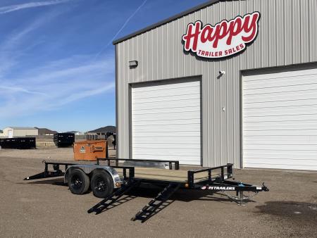 New 2027 PJ 83"x16' Tandem Axle Utility Trailer - UL