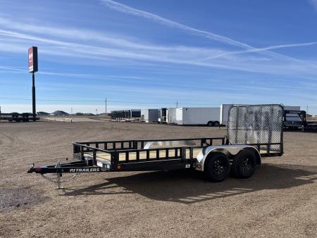 New 2027 PJ 83"x16' Tandem Axle Utility Trailer - UL