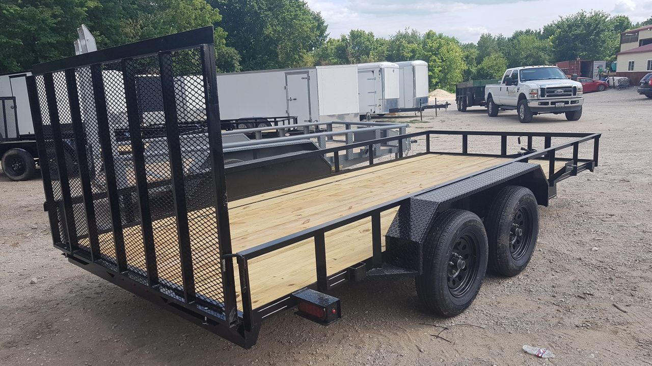 New 2026 MEB 83" x 16' Utility Trailer with Ramp Gate – 7K GVWR