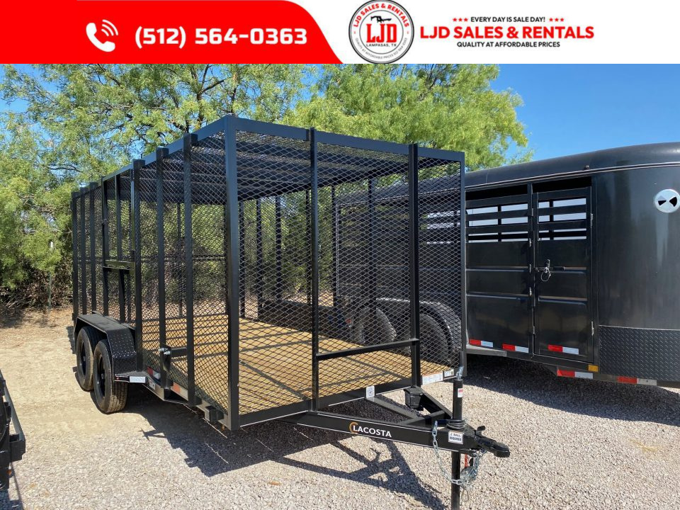New 2027 Lacosta - 83" x 16' - 6' Walls - Trash - 7K GVWR