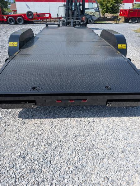 New 2026 P & T Trailers 7K 82X20 REM FENDERS - 2 BRAKE Car Hauler