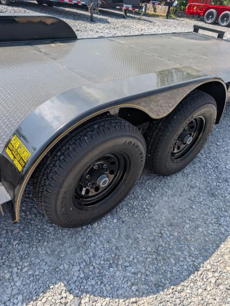 New 2026 P & T Trailers 7K 82X20 REM FENDERS - 2 BRAKE Car Hauler