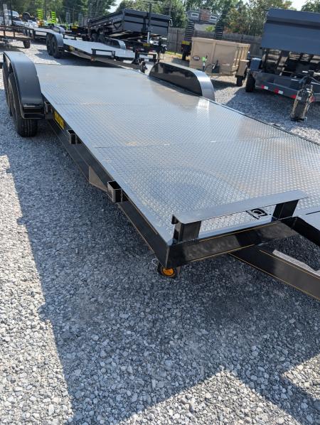 New 2026 P & T Trailers 7K 82X20 REM FENDERS - 2 BRAKE Car Hauler