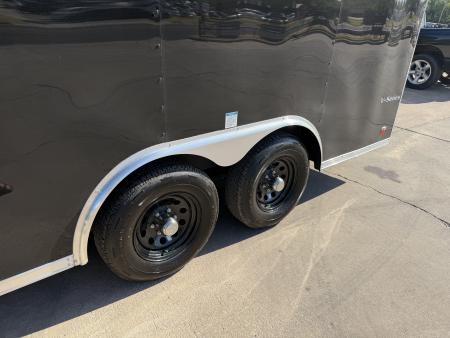 New #056403 2027 FOREST RIVER TA3 8.5 X 16 TANDEM AXLE 10K ENCLOSED W/ REAR RAMP DOOR
