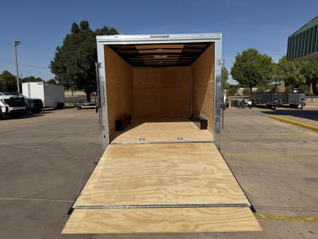 New #056403 2027 FOREST RIVER TA3 8.5 X 16 TANDEM AXLE 10K ENCLOSED W/ REAR RAMP DOOR