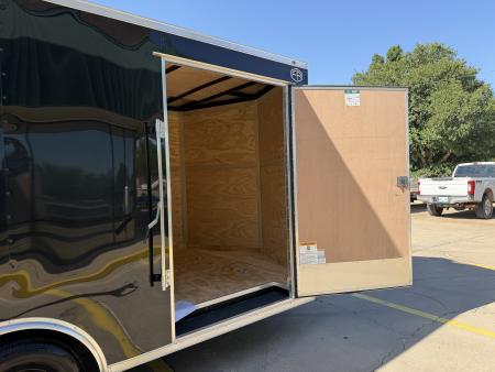 New #056403 2027 FOREST RIVER TA3 8.5 X 16 TANDEM AXLE 10K ENCLOSED W/ REAR RAMP DOOR