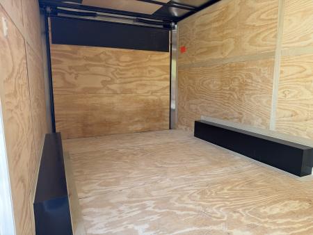 New #056403 2027 FOREST RIVER TA3 8.5 X 16 TANDEM AXLE 10K ENCLOSED W/ REAR RAMP DOOR